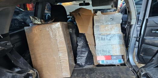 PF, PC e PM apreendem carga de mercadorias contrabandeadas em Foz do Iguaçu
