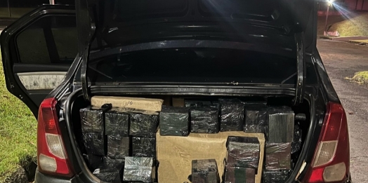 PF prende motorista com centenas de produtos contrabandeados em Santa Terezinha de ItaipU