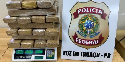 PF prende passageira com drogas na rodoviária internacional de Foz do Iguaçu