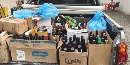 PF, Receita e mapa realizam operação contra bebidas descaminhadas em Foz do Iguaçu