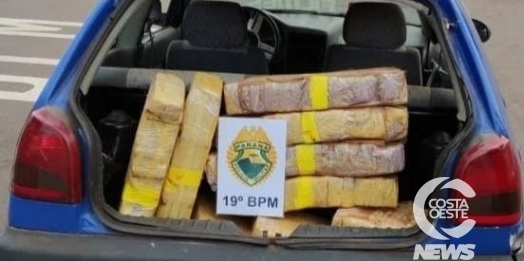PM apreende 100 kg de maconha em Ouro Verde do Oeste após denúncia
