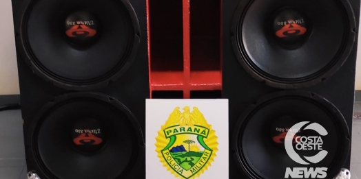 Santa Helena: PM apreende som automotivo e encaminha duas pessoas por perturbação do sossego