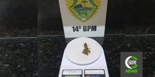 PM de Medianeira detém indivíduo com droga para consumo