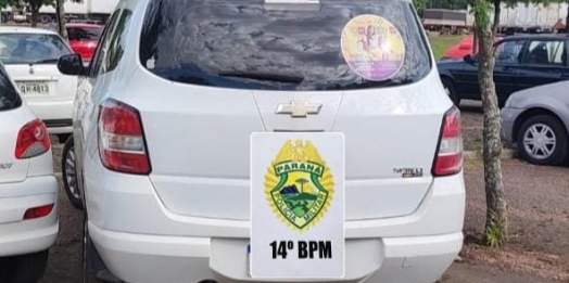 PM de Medianeira localiza veículo roubado abandonado no bairro Frimesa