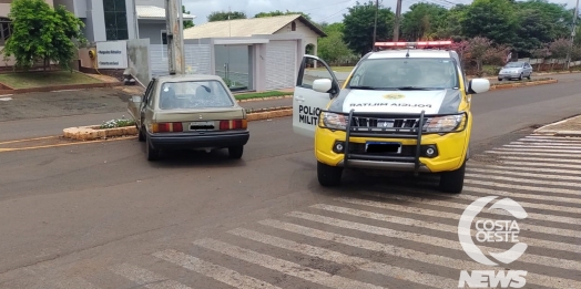 PM de Missal prende condutor embriagado após acidente de trânsito