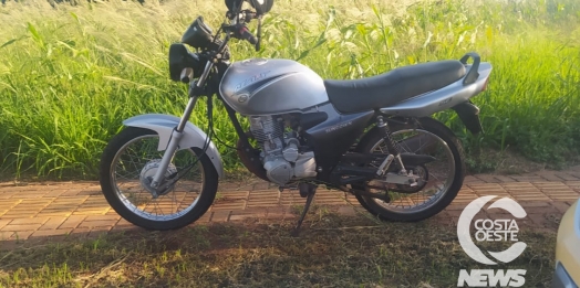 PM encontra motocicleta ‘mocada’ em Santa Helena e busca pelo proprietário