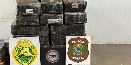 Polícia apreende uma tonelada de droga em porto clandestino de Santa Helena