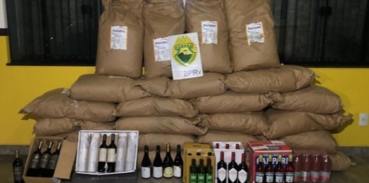 Polícia apreende van com 575 kg de leite em pó de origem argentina, no Paraná