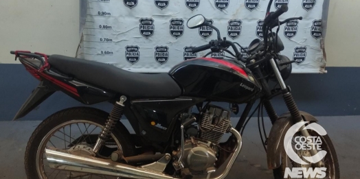 Polícia Civil apreende motocicleta em distrito de Santa Helena