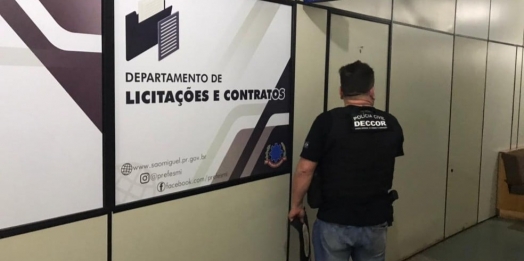 Polícia Civil faz operação contra fraude em licitações e cumpre mandados em São Miguel do Iguaçu