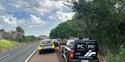 Polícia Civil recupera carro roubado na BR-277, em São Miguel do Iguaçu