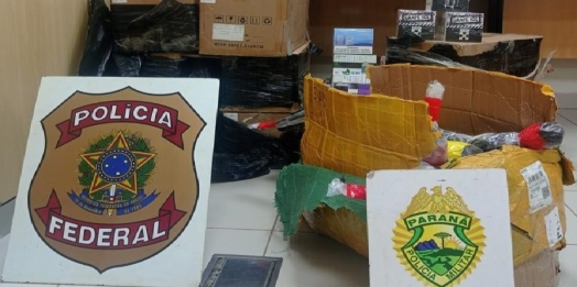 Polícia Federal e BPFRON prendem mulher com mais de R$ 250 mil reais em mercadorias contrabandeadas