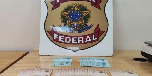 Polícia Federal prende uma pessoa com dezenas de cédulas falsas em Medianeira