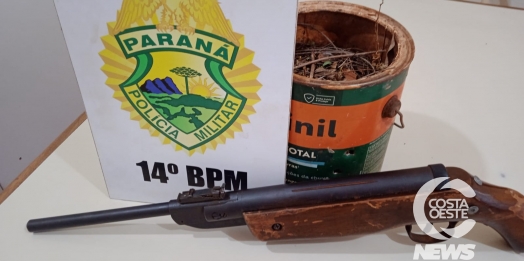 Polícia Militar apreende arma de fogo em São Miguel do Iguaçu