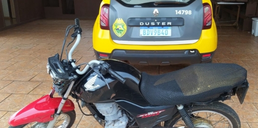 Polícia militar apreende duas motos irregulares de São Miguel do Iguaçu