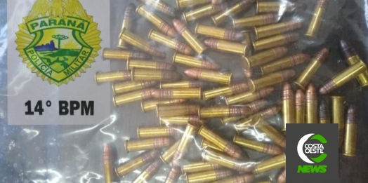 Polícia Militar apreende munições detém indivíduo em São Miguel do Iguaçu