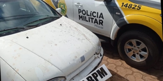 Polícia Militar apreende veículo usado para descer as escadarias da igreja em Missal