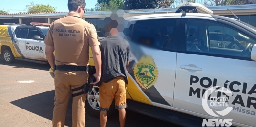 Polícia Militar cumpre mandado de prisão em Portão do Ocoi, em Missal