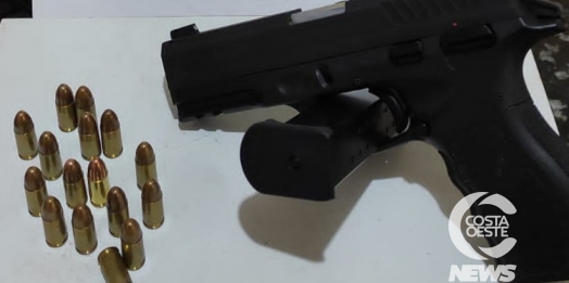Polícia Militar de Itaipulândia prende homem por porte ilegal de arma de fogo