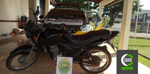 Polícia Militar de Itaipulândia recupera moto furtada, apreende arma e detém uma pessoa
