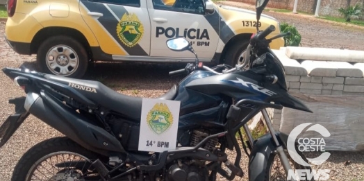 Polícia Militar de Medianeira recupera motocicleta furtada