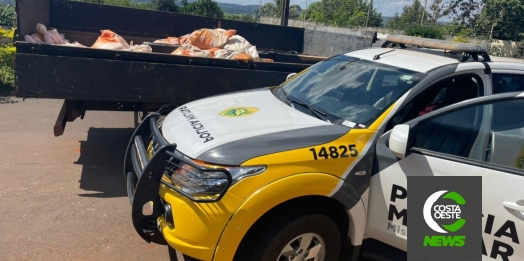 Polícia Militar de Missal apreende camionete com cigarros e prende motorista