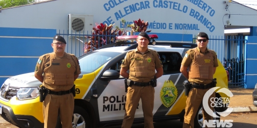 Polícia Militar de Santa Helena intensifica fiscalização em torno de escolas