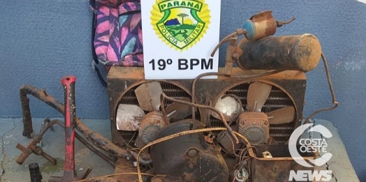 Polícia Militar de Santa Helena prende suspeito de furto à associação de pescadores