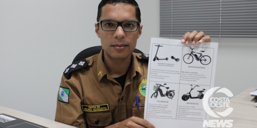 Polícia Militar de Santa Helena vai intensificar fiscalização de bicicletas elétricas e ciclomotores