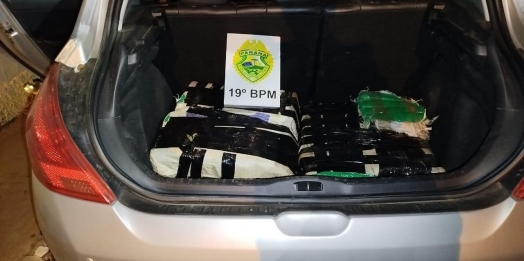 Polícia Militar de São José das Palmeiras apreende veículo com droga e prende motorista
