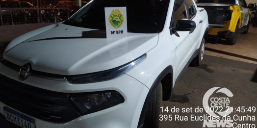 Polícia Militar de São Miguel do Iguaçu recupera veículo roubado em Medianeira
