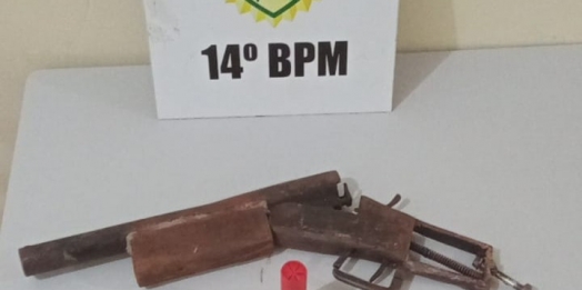Polícia Militar localiza arma artesanal usada em roubo em Serranópolis do Iguaçu