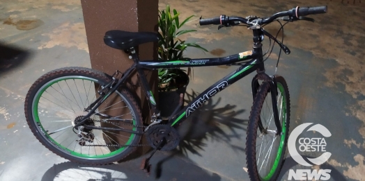 Polícia Militar recupera bicicleta e detém homem em Santa Helena