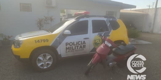 Com empenho na busca, Polícia Militar recupera Biz furtada em São Miguel do Iguaçu