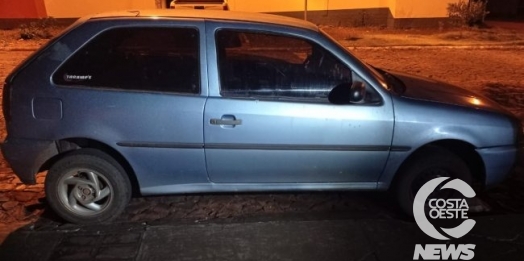 Polícia Militar recupera Gol em Diamante do Oeste e detém indivíduos