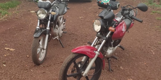 Polícia Militar recupera motocicletas e detém dois homens em Santa Helena