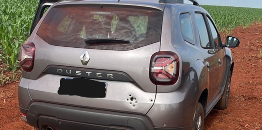 Polícia MIlitar recupera veículo roubado em área rural de São Miguel do Iguaçu