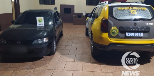 Polícia Militar recupera veículo roubado em São Miguel do Iguaçu