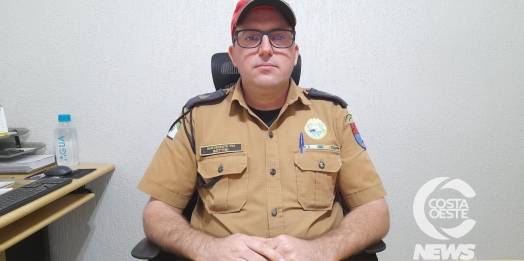 Polícia Rodoviária de Santa Helena orienta romeiros que seguirão para Itaipulândia em peregrinação