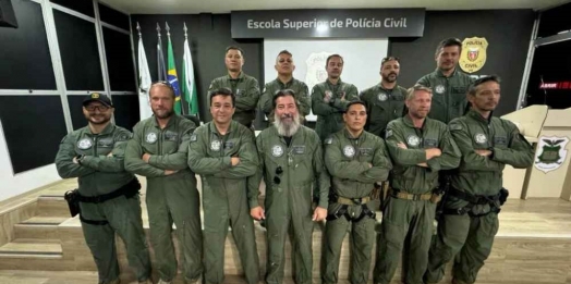 Policiais civis do Paraná iniciam curso de operações aéreas