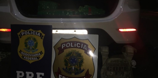 Policiais prendem homem com aproximadamente 100kg de maconha na BR 277 em Céu Azul