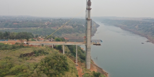 Ponte da Integração Brasil-Paraguai deve ficar pronta em setembro de 2022