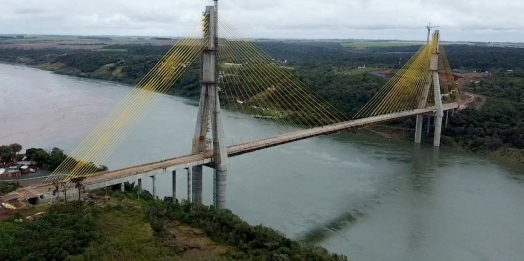 Ponte da Integração em Foz do Iguaçu tem 95,5% das obras concluídas