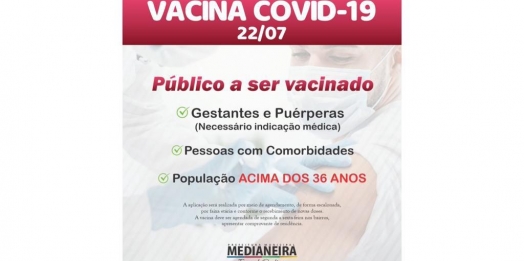 População em geral acima de 36 anos já pode ser vacinadas em Medianeira