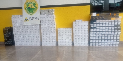 PRE apreende 685 aparelhos celulares sem nota fiscal em Santa Tereza do Oeste