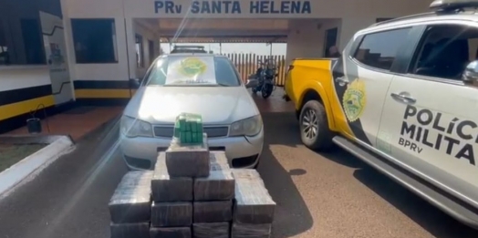 PRE apreende veículo carregado com drogas em Diamante do Oeste