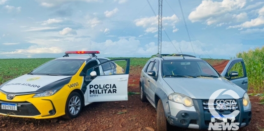 PRE de Santa Helena apreende veículo carregado com drogas na PR 488
