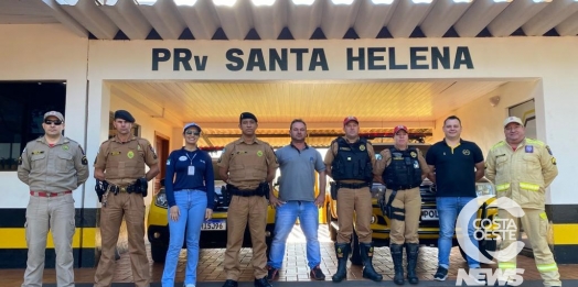 PRE e demais entidades de Santa Helena, promovem blitz educativa alusiva ao Maio Amarelo