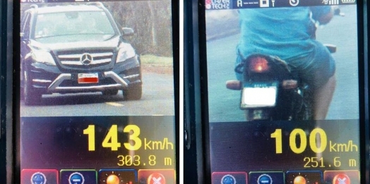 PRE flagra veículos acima da velocidade na PR-497 entre Missal e Itaipulândia