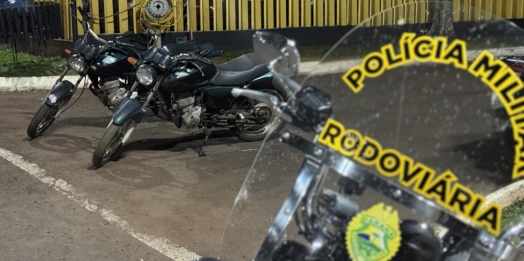 PRE recupera motos e detém homens em Diamante do Oeste; uma foi tomada em assalto em Santa Helena